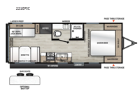 Catalina Summit Series 8 221EPIC Floorplan Image