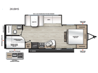 Catalina Summit Series 8 261BHS Floorplan Image