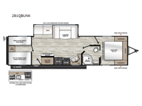 Catalina Summit Series 8 281QBUNK Floorplan Image