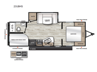 Catalina Summit Series 8 231BHS Floorplan Image
