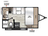 Catalina Summit Series 7 134RKX Floorplan Image