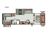 Envision Luxury Series 284QB Floorplan Image