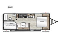 Catalina Summit Series 8 211BH Floorplan Image