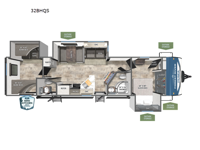 Puma 32BHQS Floorplan Image