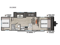Sportsmen SE 301DBSE Floorplan Image