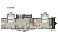 Sportsmen SE 383DBKSE Floorplan Image