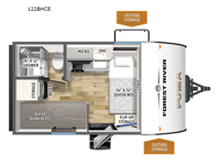 Puma Camping Edition 122BHCE Floorplan Image