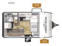 Puma Camping Edition 123RDCE Floorplan Image