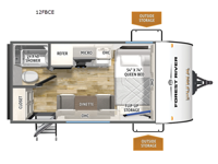 Puma Camping Edition 12FBCE Floorplan Image