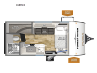 Puma Camping Edition 16BHCE Floorplan Image