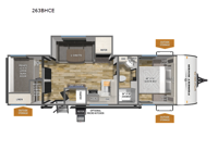 Puma Camping Edition 263BHCE Floorplan Image