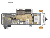 Puma Camping Edition 304BHCE Floorplan Image
