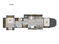 Renegade Classic 45CRS Floorplan Image