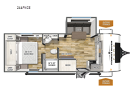 Puma Camping Edition 211FKCE Floorplan Image