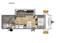 Puma Camping Edition 284BHCE Floorplan Image