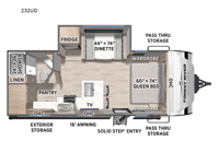 Solaire 232UD Floorplan Image
