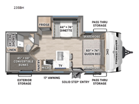 Solaire 235BH Floorplan Image
