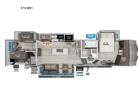 Influence 3704BH Floorplan Image