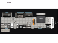 Zinger 340BH Floorplan Image