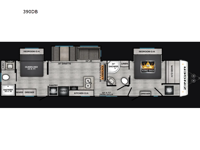Zinger 390DB Floorplan Image