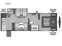 Freedom Express Ultra Lite 245RKS Floorplan Image
