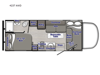 Conquest Class C 4237 AWD Floorplan Image