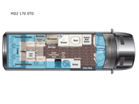 Passage MD2 170 STD Floorplan Image