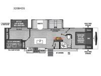 Freedom Express Ultra Lite 320BHDS Floorplan Image