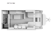 Haven 220 Twin Bed Floorplan Image