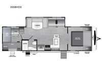 Freedom Express Ultra Lite 300BHDS Floorplan Image