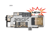 Nash Camp 23CK Floorplan Image