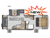 Nash Camp 25DS Floorplan Image