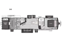 Raptor Carbon Series 368 Floorplan Image