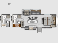 Arctic Fox North Fork 28F Floorplan Image