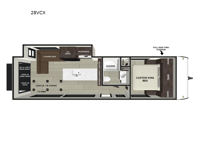 Wildwood FSX 28VCX Floorplan Image