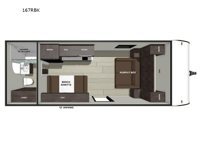 Wildwood FSX 167RBK Floorplan Image