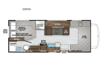 Leprechaun 220XG Chevy 3500 Floorplan Image