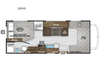 Leprechaun 220XG Ford 350 Floorplan Image