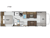 Leprechaun 270QB Ford 450 Floorplan Image