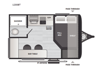 Springdale Mini 1200BT Floorplan Image