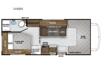 Leprechaun 210QSS Chevy 3500 Floorplan Image