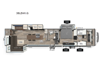 Cherokee Arctic Wolf 38LEAH.G Floorplan Image