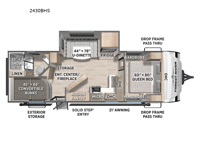 Solaire 2430BHS Floorplan Image