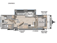Solaire 2580RBSS Floorplan Image
