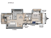 Solaire 3070RKLS Floorplan Image