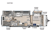 Solaire 3200TSBH Floorplan Image
