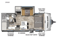 Puma Tracks 232UD Floorplan Image