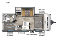 Puma Tracks 235BH Floorplan Image
