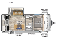 Puma Tracks 237RK Floorplan Image