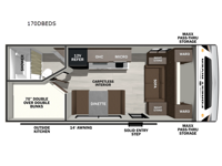 Wildcat ONE 170DBEDS Floorplan Image
